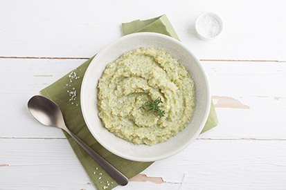 Brokolicovo-květákové pyré s tyminánem – recept pro varný kuchyňský robot Tefal Click and Cook