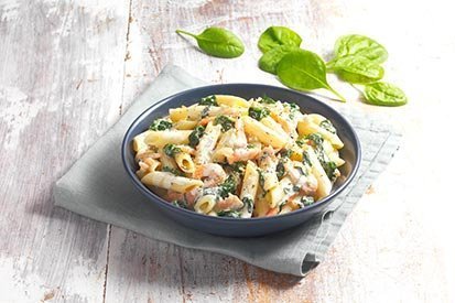 One pot pasta s lososem a špenátem – recept pro varný kuchyňský robot Tefal Click and Cook