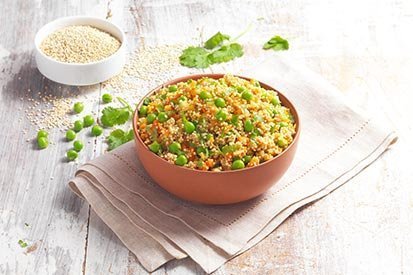 Rizoto z quinoy s hráškem a mrkví – recept pro varný kuchyňský robot Tefal Click and Cook