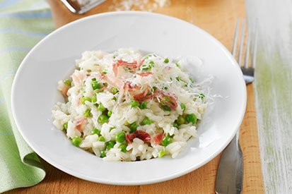 Rizoto se šunkou a hráškem – recept pro varný kuchyňský robot Tefal Click and Cook