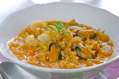 Rýžový bujón s mořskými plody – recept pro varný kuchyňský robot Tefal Click and Cook