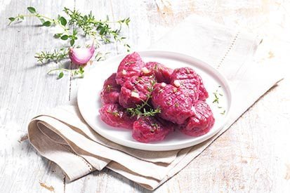 Růžové řepové noky – recept pro varný kuchyňský robot Tefal Click and Cook