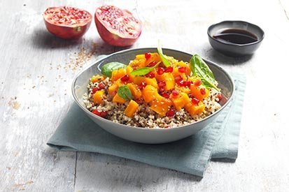 Quinoa, dýně a granátové jablko – recept pro varný kuchyňský robot Tefal Click and Cook