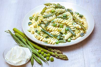 Zelený těstovinový hrnec – recept pro varný kuchyňský robot Tefal Click and Cook