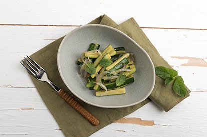 Cukety po italsku se šalotkou a mátou – recept pro varný kuchyňský robot Tefal Click and Cook