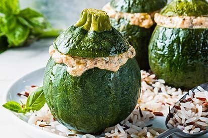 Cukety plněné paprikou a čerstvým kozím sýrem – recept pro varný kuchyňský robot Tefal Click and Cook