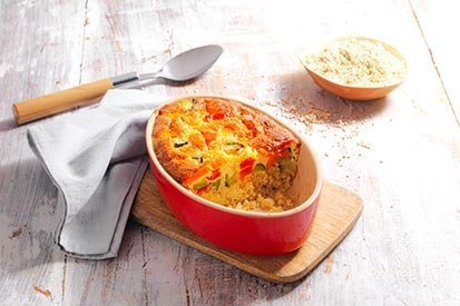 Zeleninové clafoutis s quinoou – recept pro varný kuchyňský robot Tefal Click and Cook