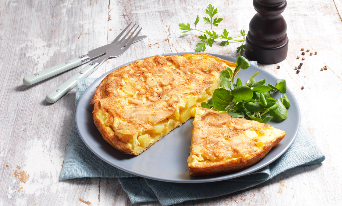 Bramborová tortilla – recept pro varný kuchyňský robot Tefal Click and Cook