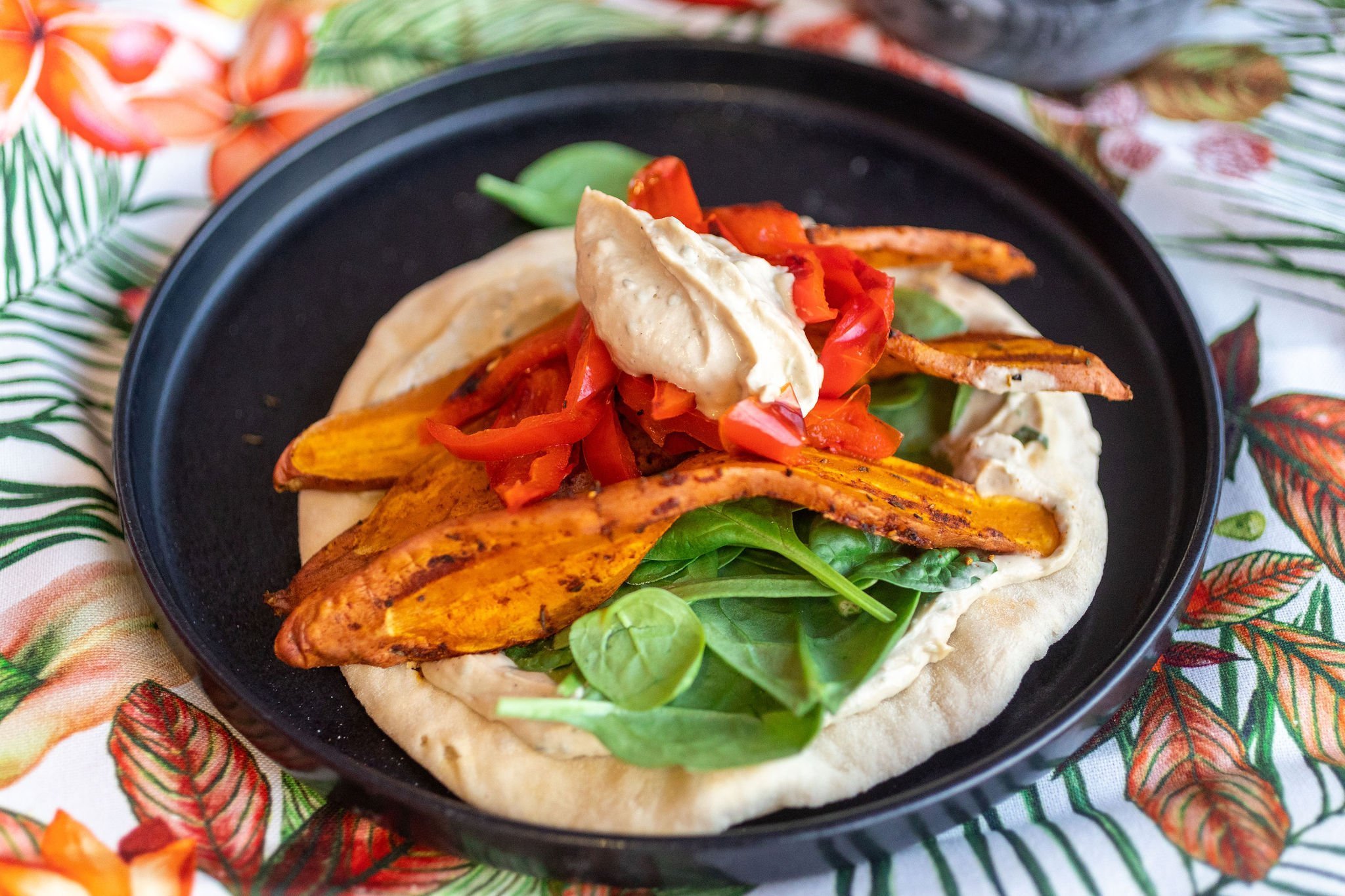 Lepénykenyér sült zöldségekkel – Tefal Optigrill receptek– Havas Dóra