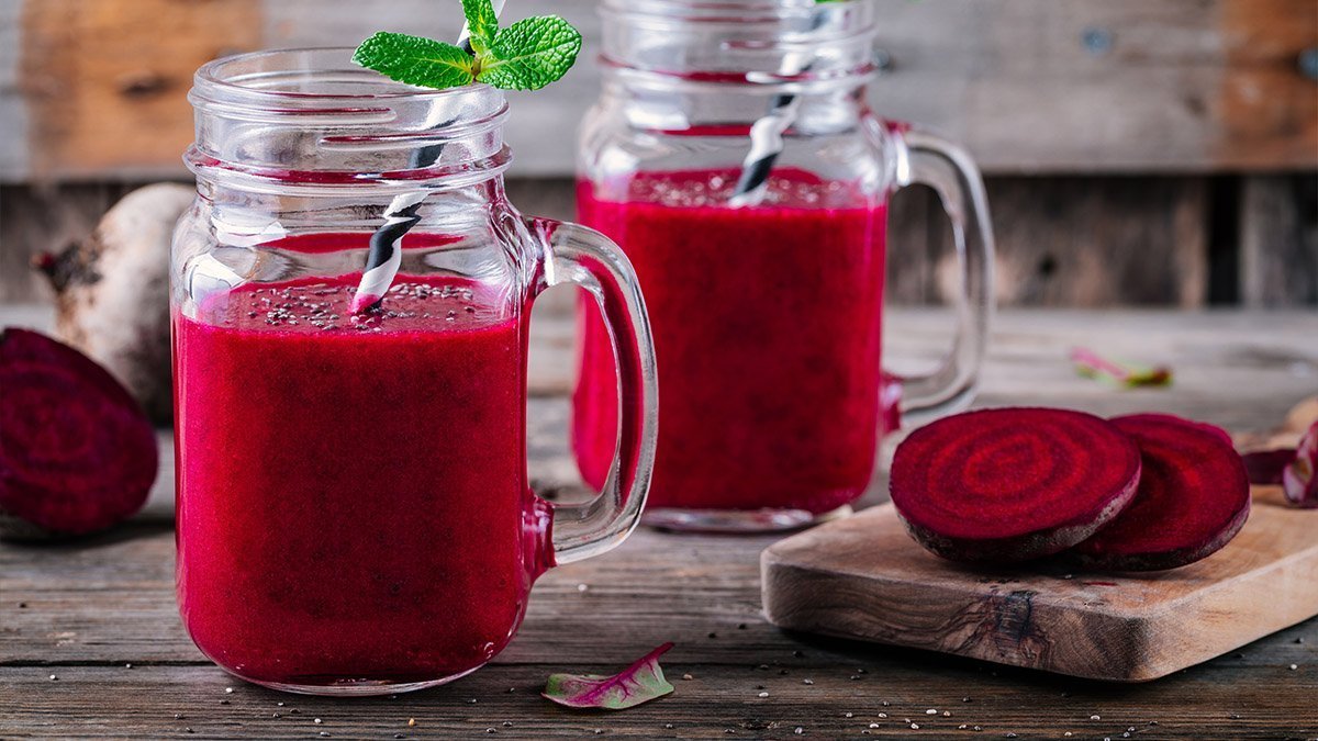 Smoothie z červené řepy, mrkve a jablka v mixéru Tefal Perfectmix Cook