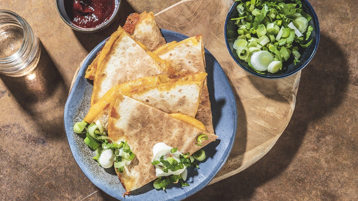Quesadila s kimchi – valentýnský recept na Tefal pánev