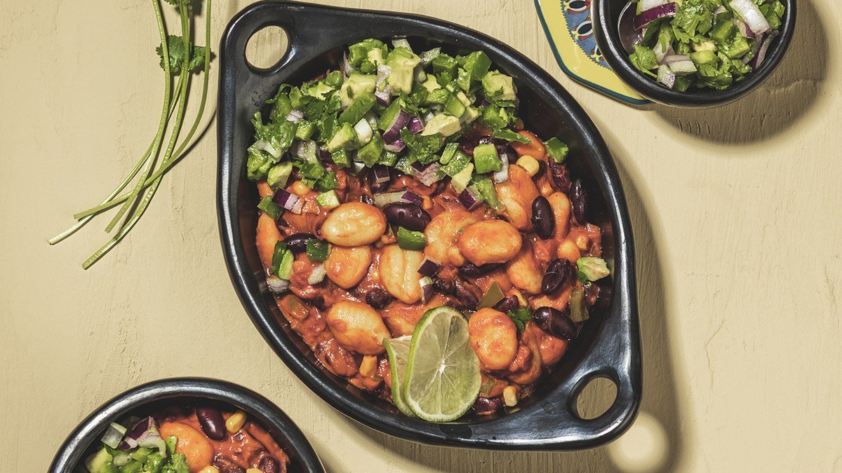 Vegán mexikói gnocchi  – Valentin napi recept a Tefal serpenyőhöz