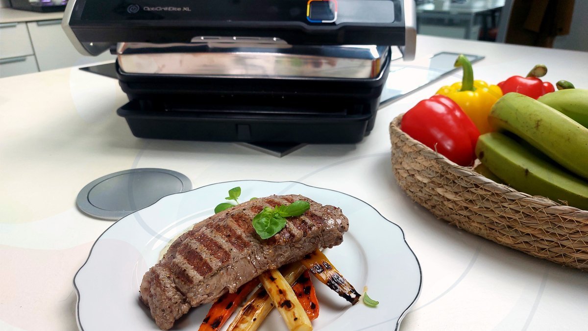 Grilovaná zelenina a steak na bylinkách od Ondřeje Slaniny #TefalLetniRecepty