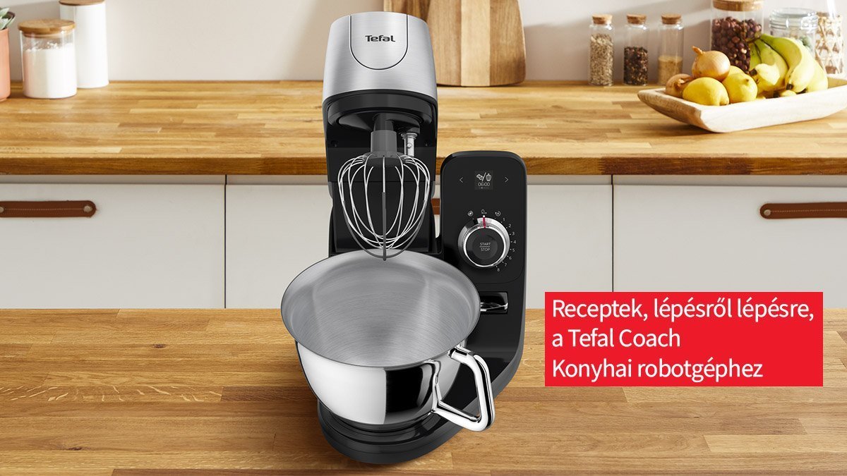 Receptek, lépésről lépésre, a Tefal Coach Konyhai robotgéphez