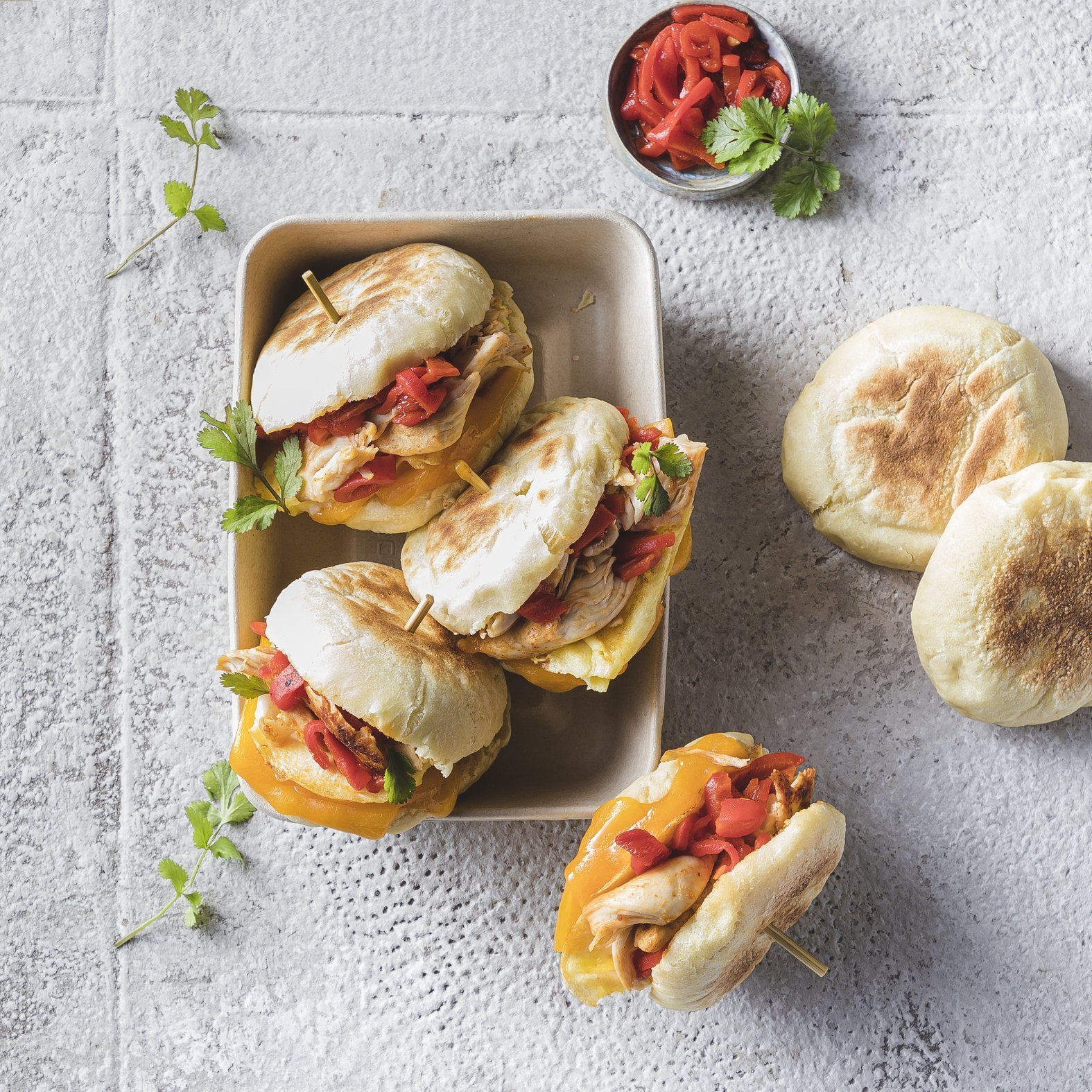 Tuniský sendvič chapati