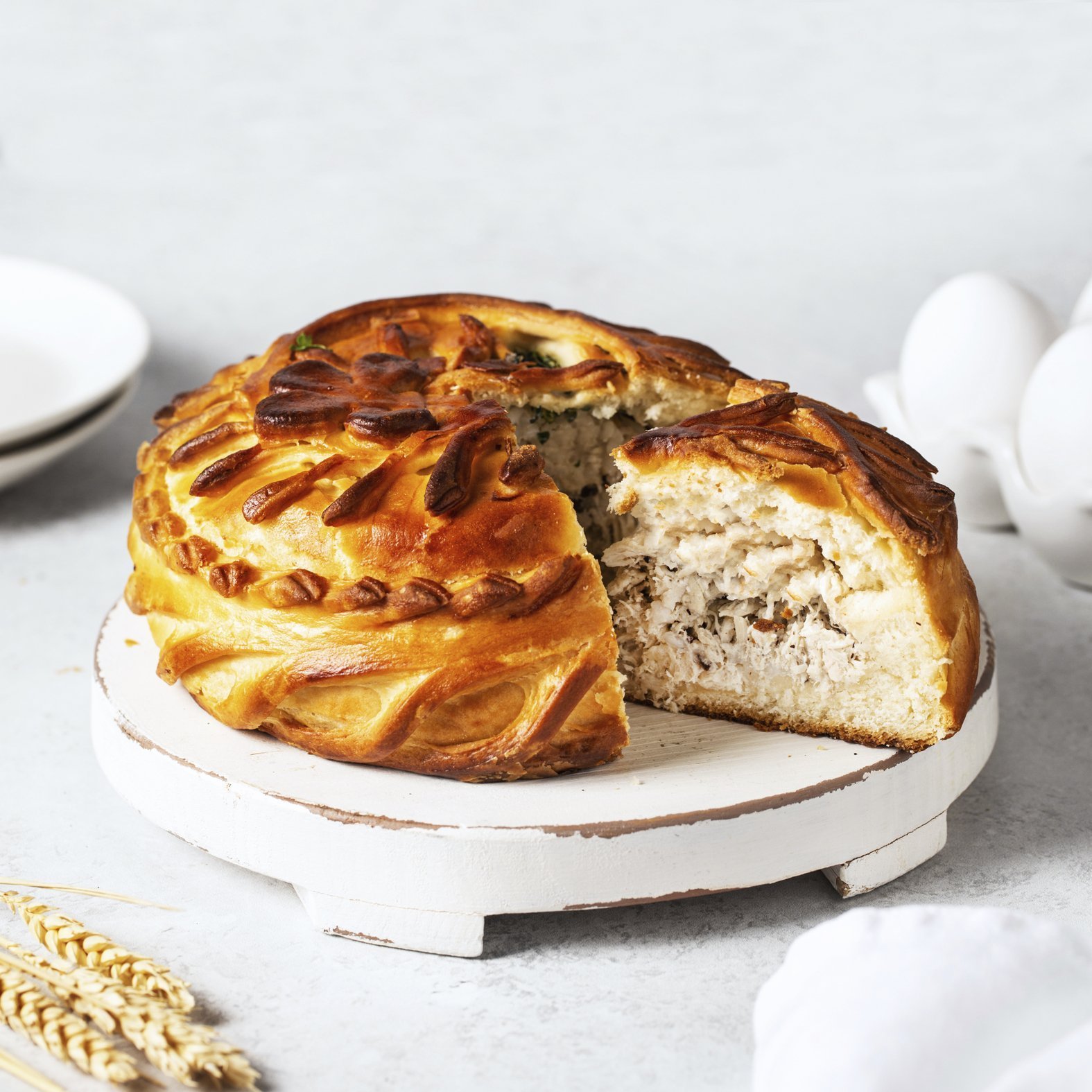 Csirkés pite – A Tefal Coach Black QB900838 konyhai robotgép receptje