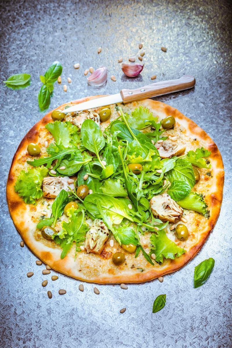 Zöldséges pizza – A Tefal Coach Black QB900838 konyhai robotgép receptje