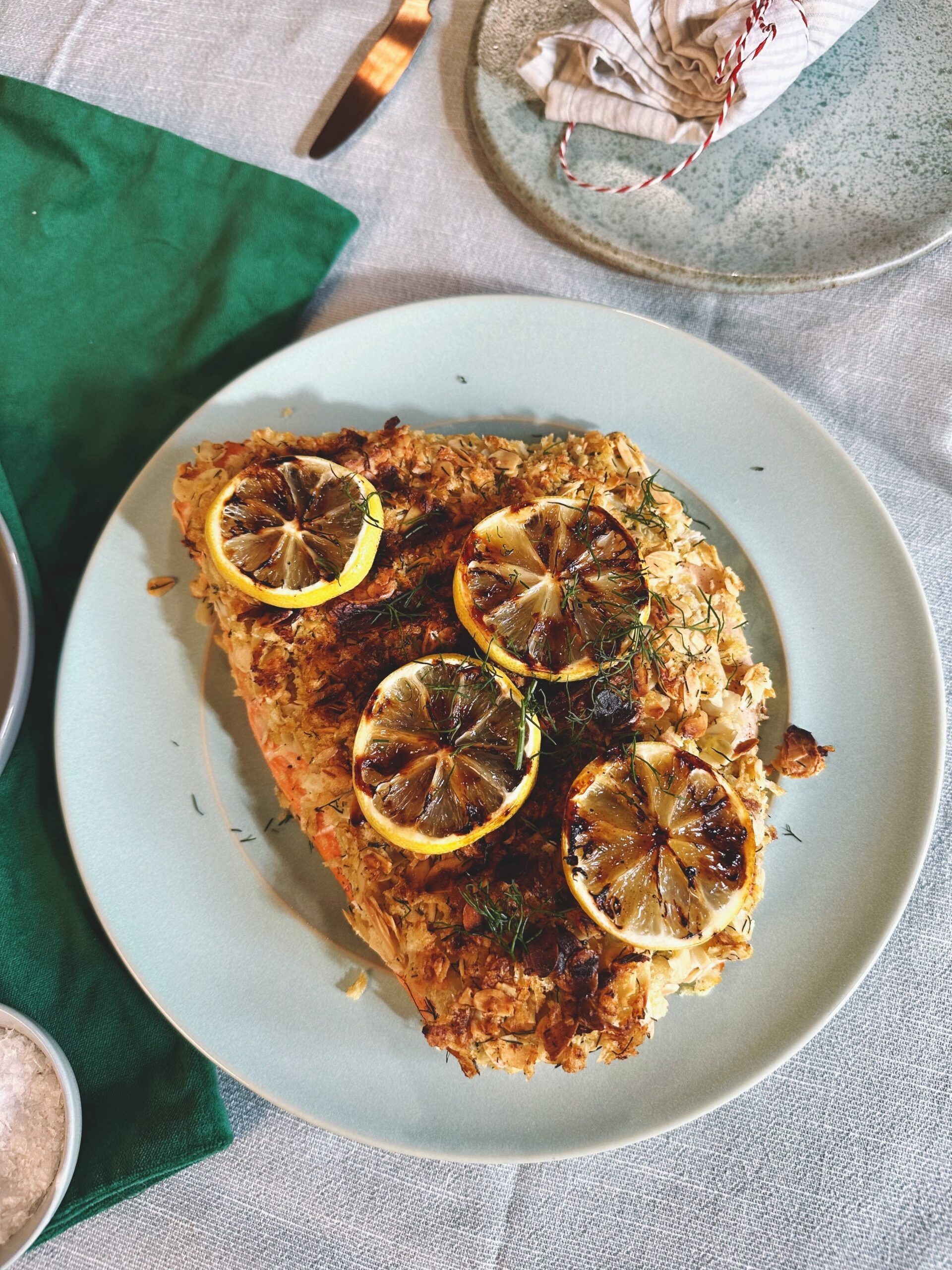 Lazacfilé mandulás morzsában – Havas Dóra karácsonyi receptje #TefalTeliReceptek