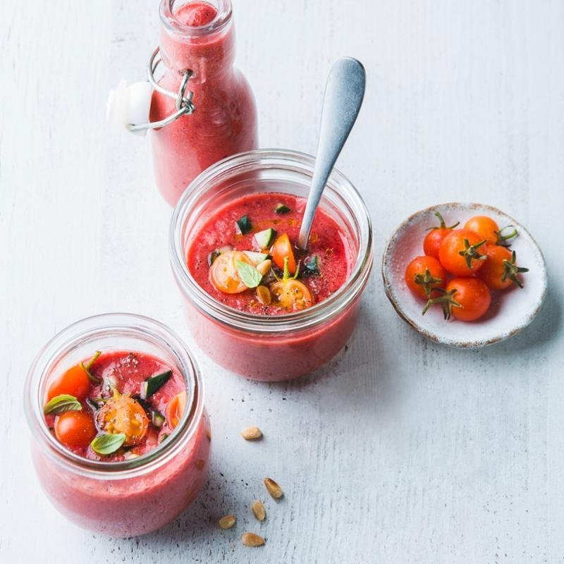 Paradicsomos gazpacho – A Tefal Coach Black QB900838 konyhai robotgép receptje