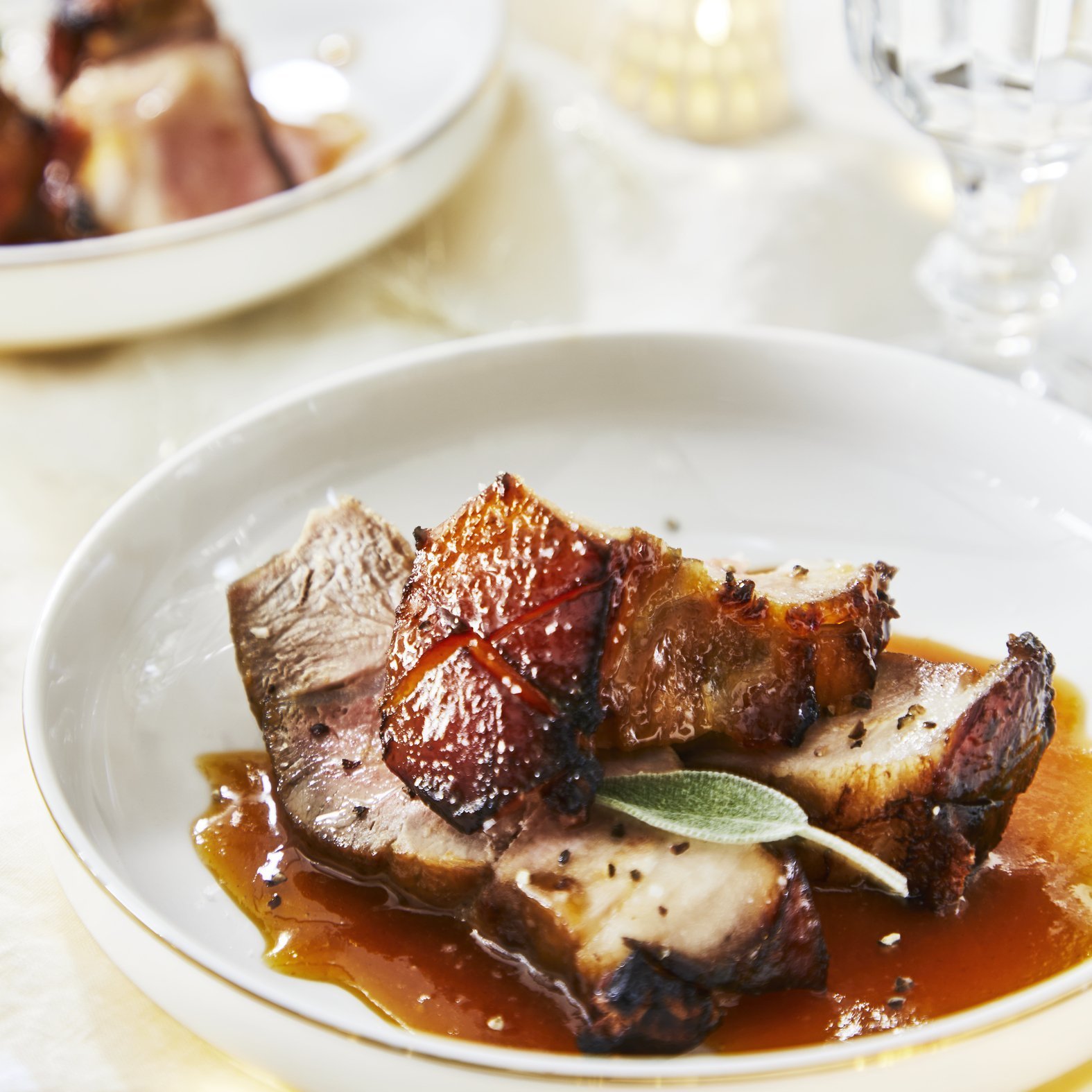 Pečená vepřová plec na kreolský způsob s pomerančem a medem