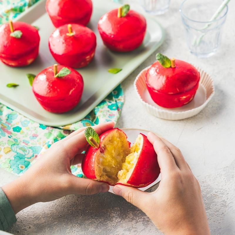 Mini briošky ve tvaru jablek – Kuchyňský robot Tefal i-Coach Touch s váhou QB951838