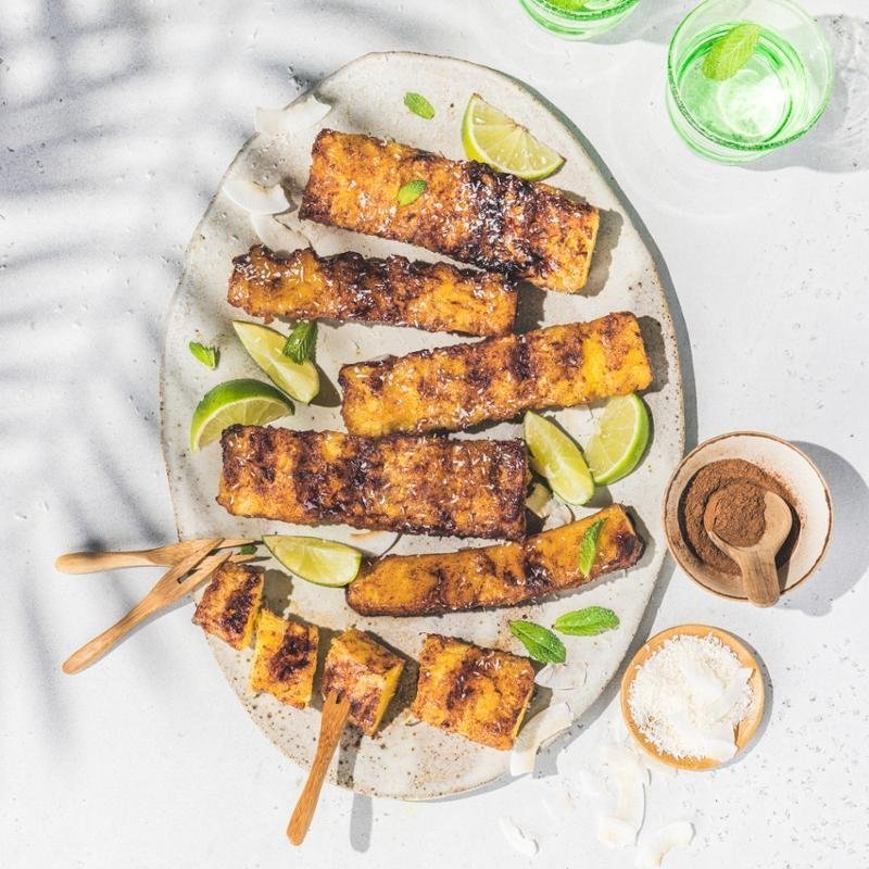 Brazil stílusú grillezett ananász – Elektromos grill Tefal Optigrill 4IN1 Inox GC774D30