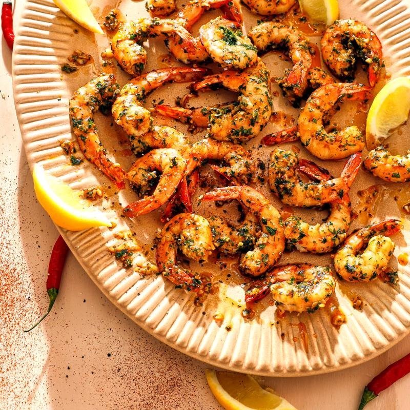 Česnekové krevety (gambas al ajillo) – španělský recept – Zdravá horkovzdušná fritéza 3 v 1 EASY FRY & STEAM FW201