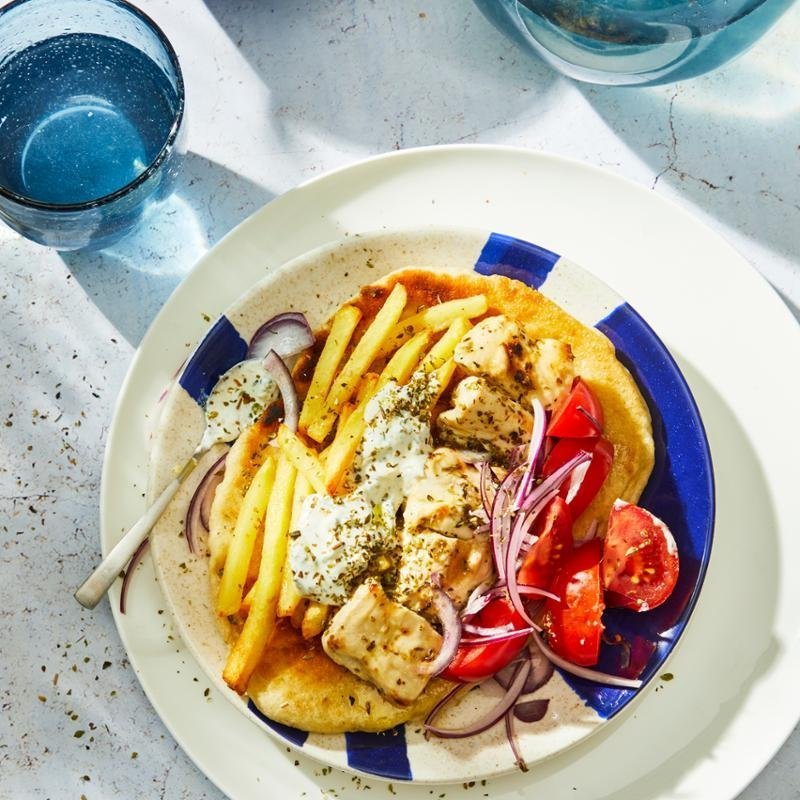 Řecké souvlaki – Zdravá horkovzdušná fritéza 3 v 1 EASY FRY & STEAM FW201