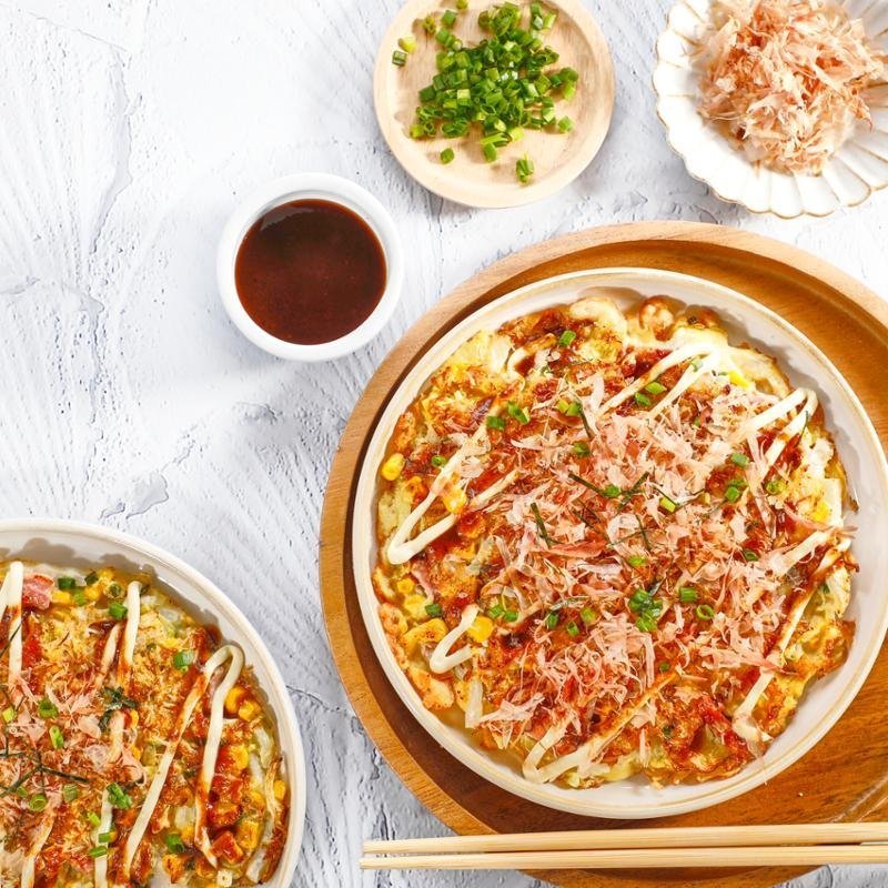 Okonomiyaki (slané japonské palačinky) – Tefal Ingenio