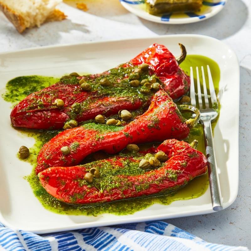 Grillezett paprika ecetben – Tefal Easy Fry & Steam forrólevegős sütő FW201