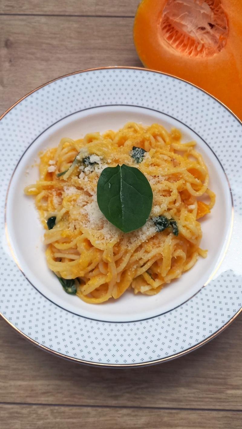 Krémes tészta sütőtökkel és spenóttal – Tefal Cook4Me+ multifunkciós elektromos kukta