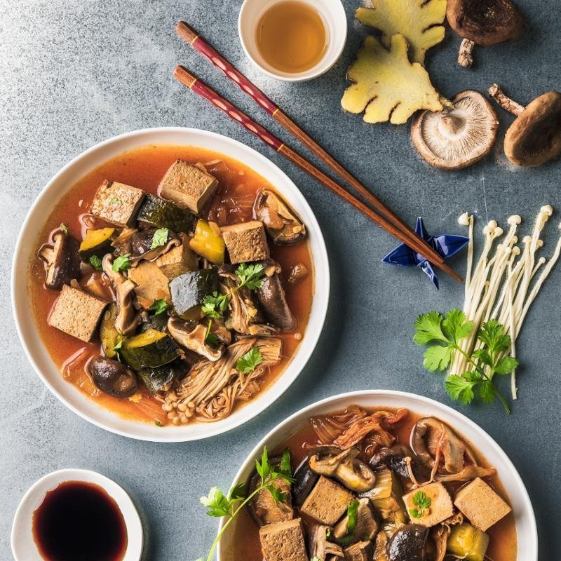 Vegán Sundubu Jjigae – Koreai Tefal Cook4Me+ multifunkciós elektromos kukta