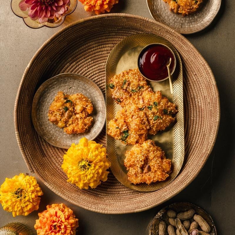 Indické bramborové placičky (Sabudana vada)