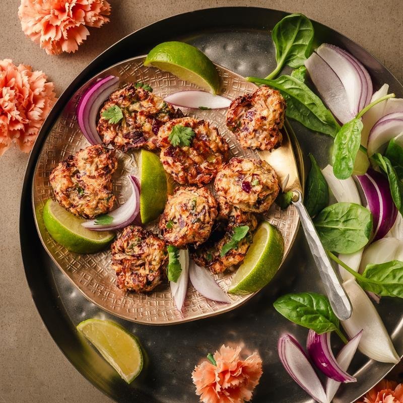 Pakora z červené a bílé cibule – Zdravá horkovzdušná fritéza 3 v 1 EASY FRY & STEAM FW201