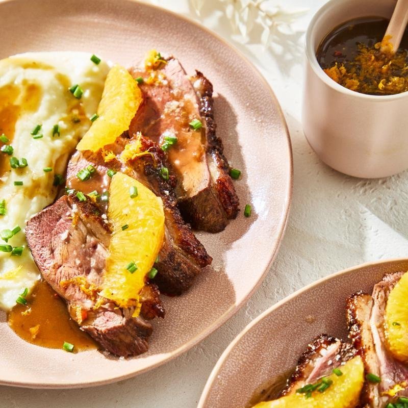 Kachní filety s pomerančovou omáčkou – Zdravá horkovzdušná fritéza 3 v 1 EASY FRY & STEAM FW201