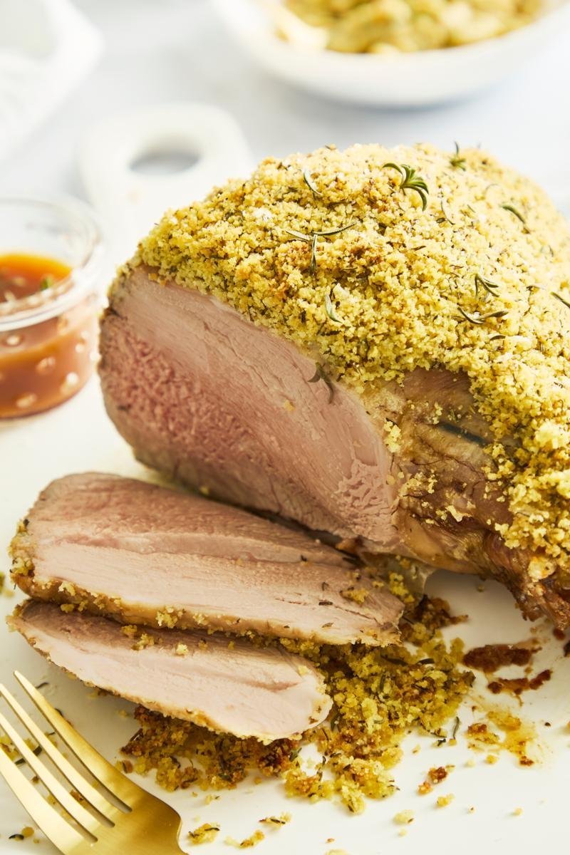 Jehněčí kýta v bylinkové krustě – Zdravá horkovzdušná fritéza 3 v 1 EASY FRY & STEAM FW201