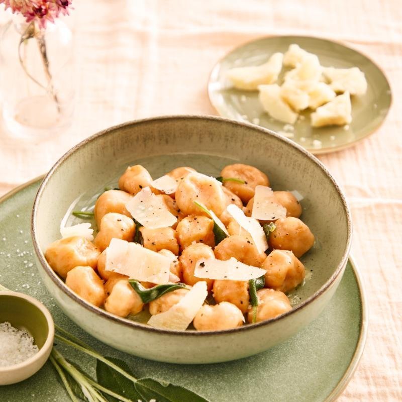Gnocchi z batátů s máslem a šalvějí  – Tefal Ingenio