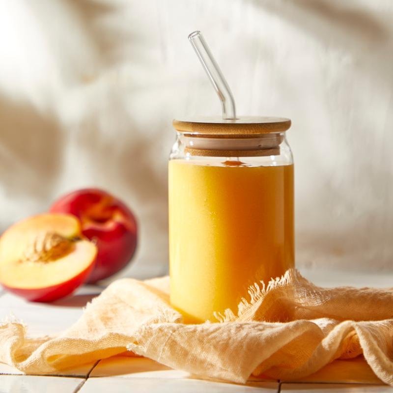 Ledové smoothie z broskví a zeleného čaje – recept pro varný mixér Tefal Perfectmix Cook