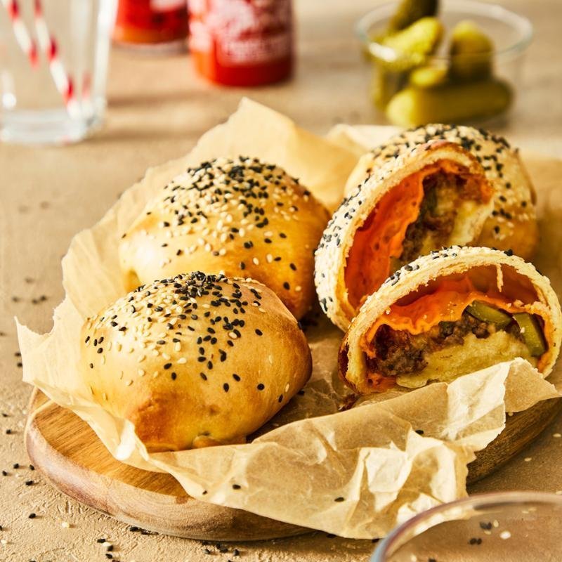 Překvapivý burger s houskou – Zdravá horkovzdušná fritéza 3 v 1 EASY FRY & STEAM FW201