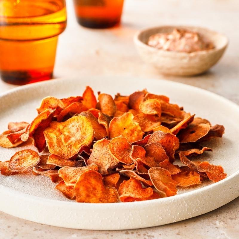 Fűszeres édesburgonya chips – Tefal Easy Fry & Steam forrólevegős sütő FW201