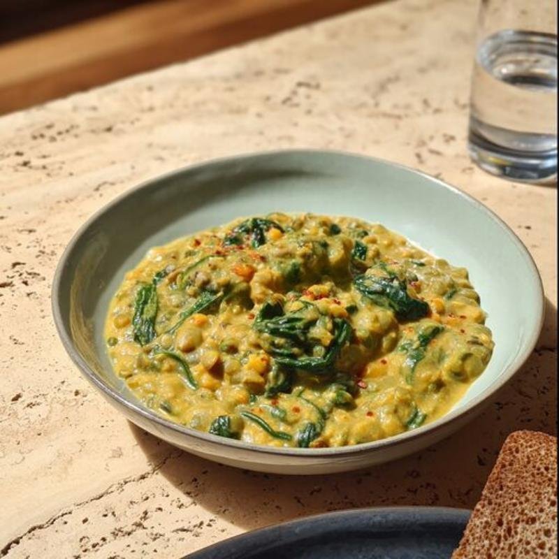 Dhal zo štiepaného hrášku a špenátu – Tefal Ingenio