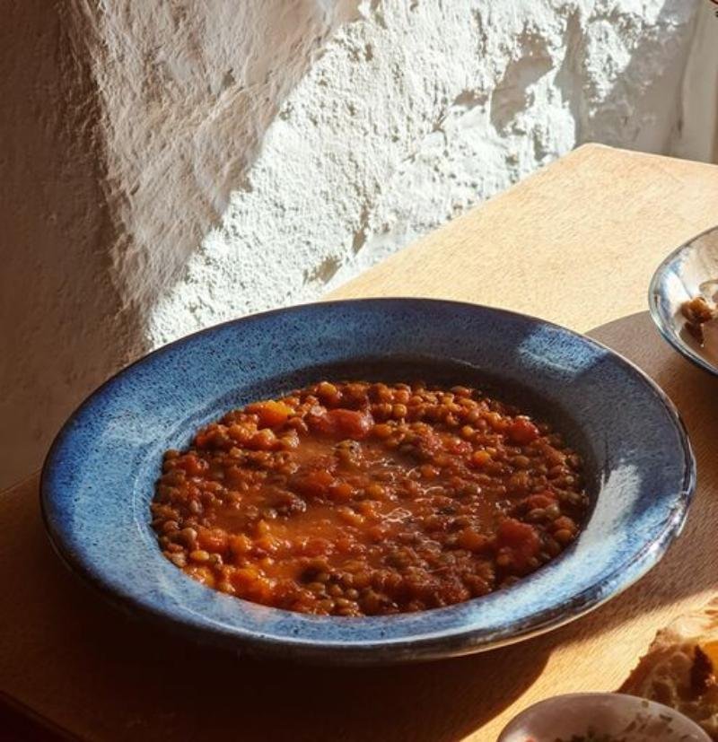 Dusená šošovica s paradajkami a tymiánom – Tefal Ingenio